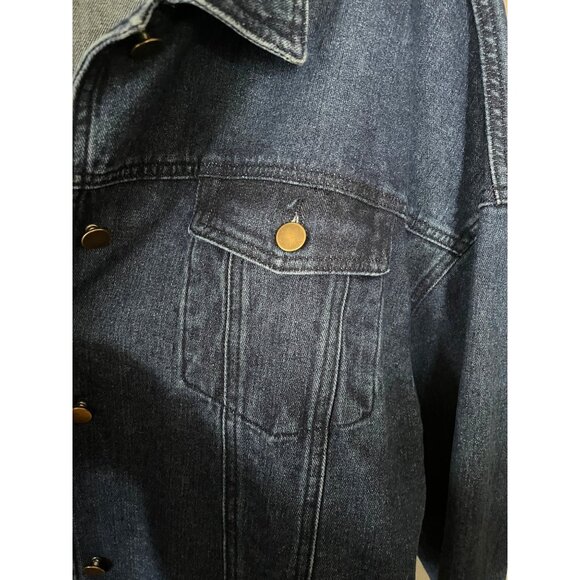 Cropped Denim Jacket XL Blue - Picture 6 of 6